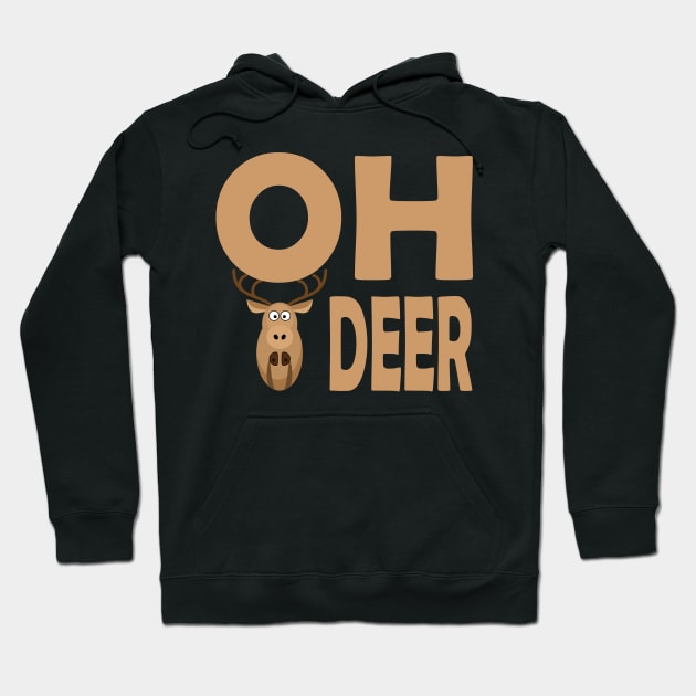 Oh deer design Hoodie by Farhad